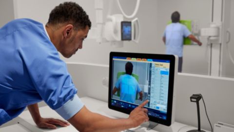 AI-enabled collimation algorithm for chest X-ray exams