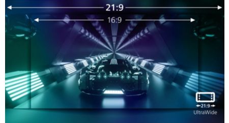 UltraWide QHD 3440 x 1440 piksel ile CrystalClear görüntüler