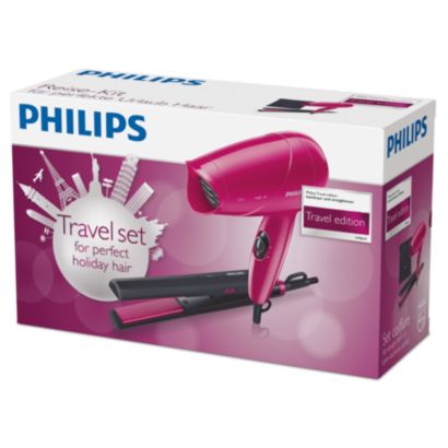 Set de viaje para un cabello perfecto en vacaciones.