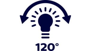 Visualisez tous les détails grâce à un faisceau lumineux large de 120°
