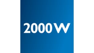 Motor de 2000 Waţi pentru o performanţă puternică de curăţare