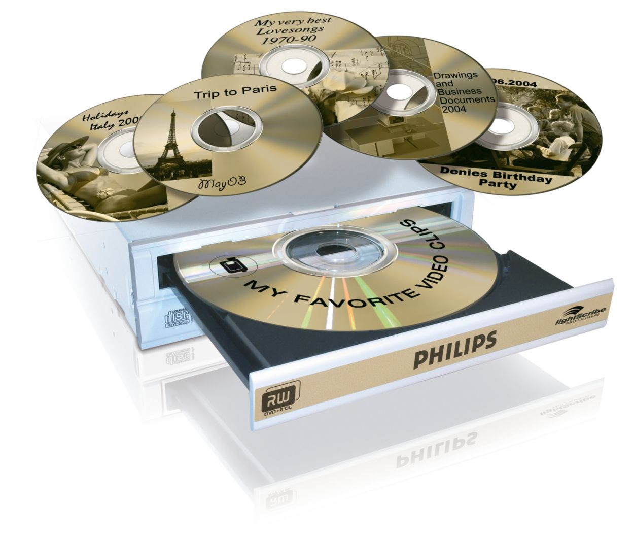 È sufficiente masterizzare il disco e stampare l'etichetta