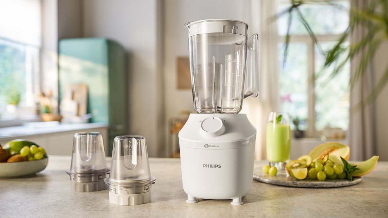 PHILIPS Blender Daily HR2041/41, 450W, 4 lames ProBlend 4, Bol plastique de  1,9L, Gourde, 1 vitesse + pulse, Noir - Cdiscount Electroménager