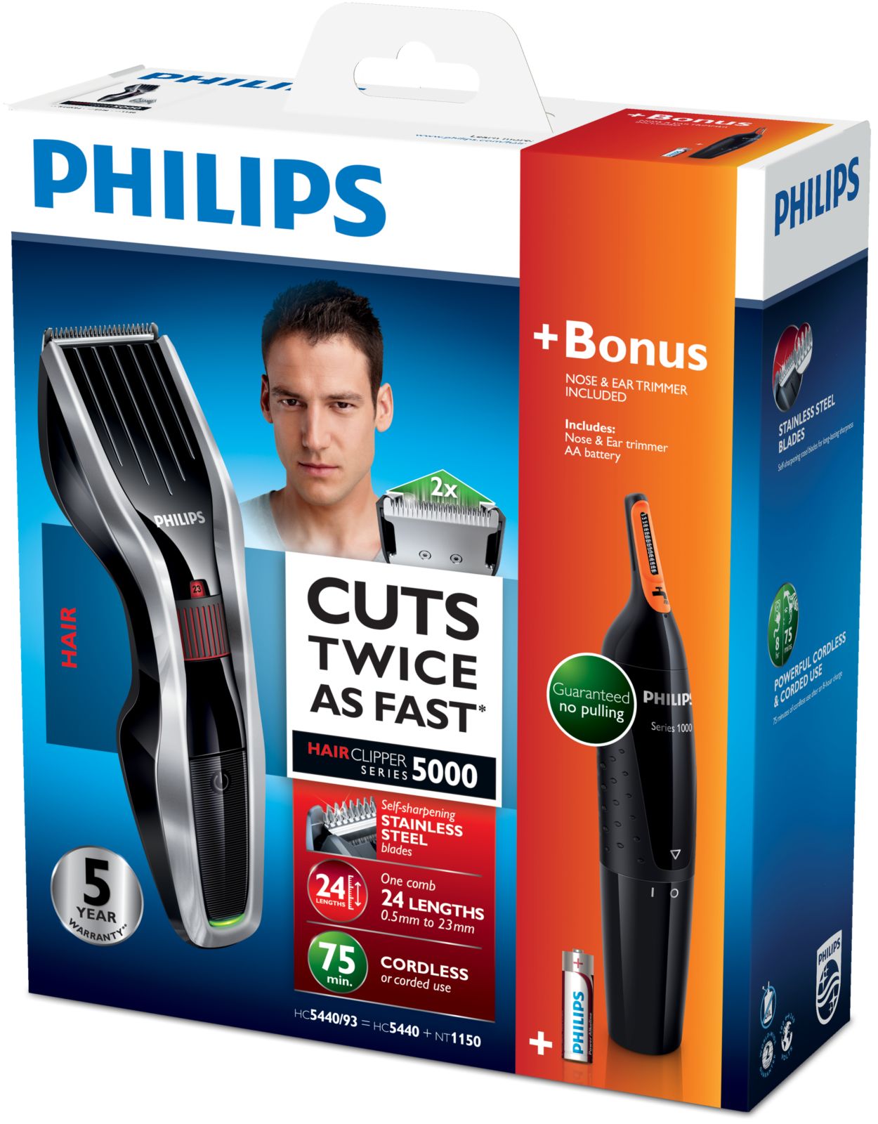 Philips hair clipper series shop 5000