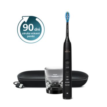 Philips Sonicare 9000 DiamondClean Sonický kartáček s aplikací a nabíjecí skleničkou
