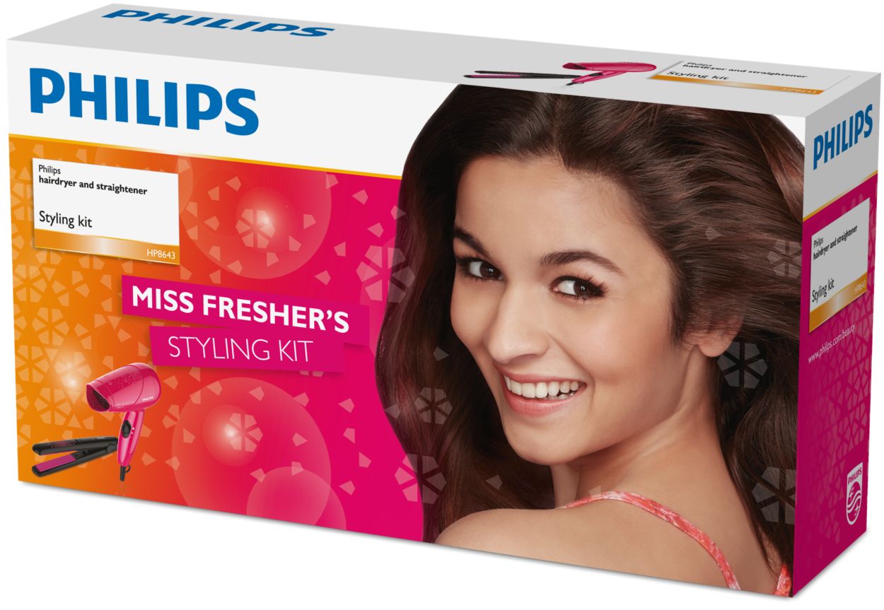 Philips dryer & straightener curler clearance combo