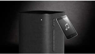 Valdymas vienu palietimu naudojant NFC su išmaniaisiais telefonais, skirtas susieti „Bluetooth“ ryšiu