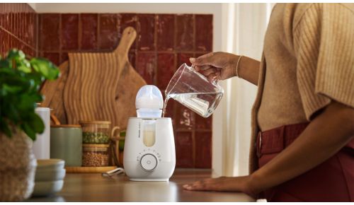 Check the water level through the window