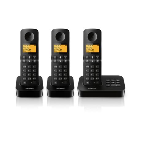 D2153B/22  Draadloze telefoon met antwoordapparaat