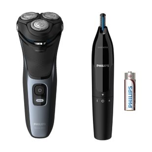 Shaver series 3000 Wet or Dry electric shaver, Series 3000