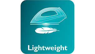 The light weight iron helps to iron with less effort