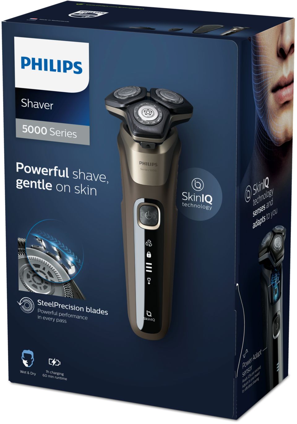 Shaver series 5000 Умная электробритва с технологией SkinIQ S5589/38 |  Philips