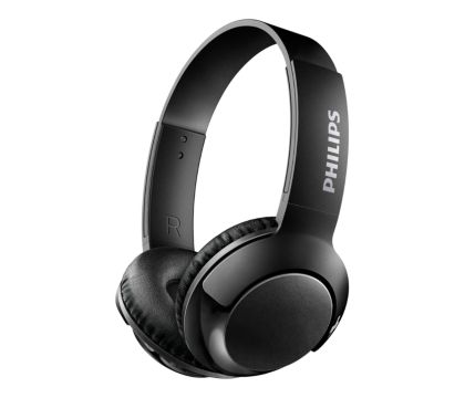 BASS+ Wireless On Ear Headphone with mic SHB3075BK/27 | Philips