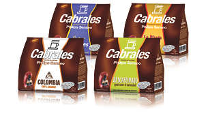 Gama de cápsulas de café Cabrales especialmente desarrolladas