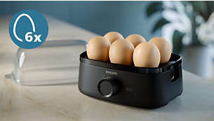 Family sized with six-egg capacity