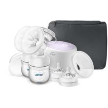 Double electric breast pump