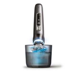 i9000 Prestige Wet & Dry -sähköparranajokone, jossa SkinIQ