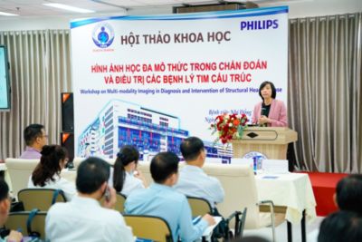 PGS.TS Vũ Minh Phúc trình bày về vai trò của hình ảnh học đa mô thức trong chẩn đoán bệnh tim bẩm sinh
