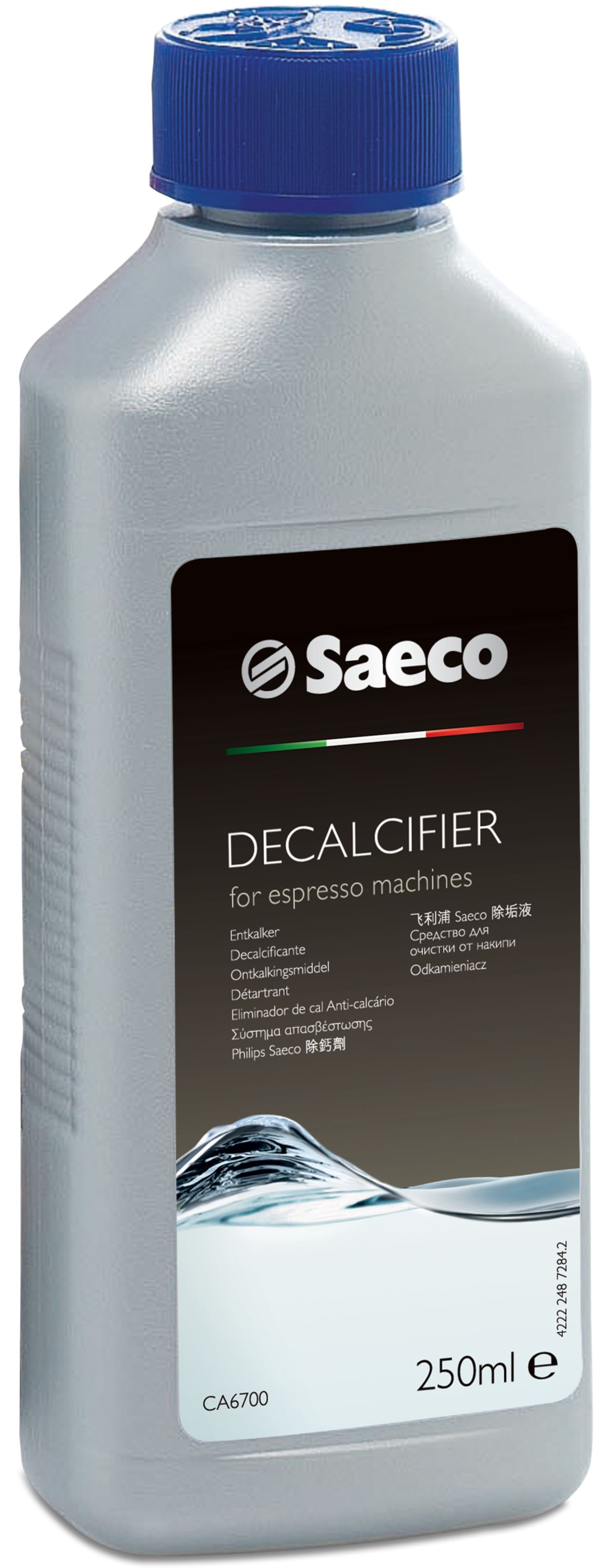 Descalcificador para cafeteras automáticas Philips Saeco CA6700/10, 250 ml,  juego de 4 unidades : : Hogar y cocina