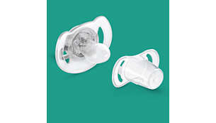 Snap-on cap helps keep your baby's pacifier clean