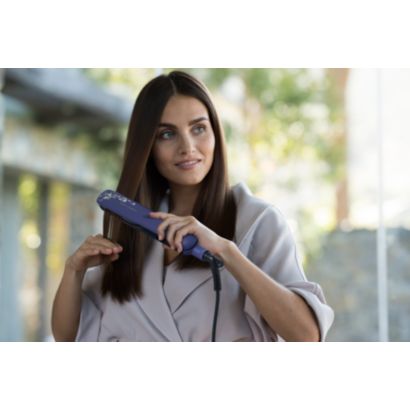 Shiny smooth hair with KeraShine protection