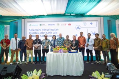 RSUD Kediri team and Philips at Cath Lab installation ceremony
