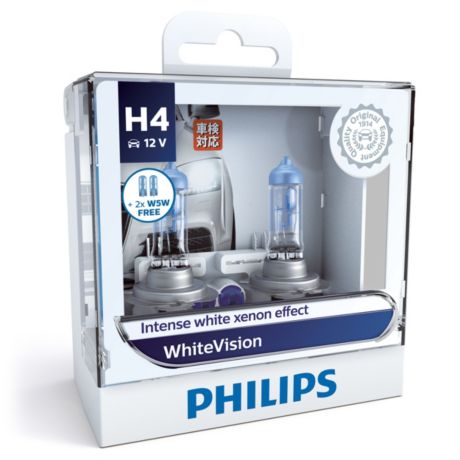 12342WHVSM WhiteVision หลอดไฟหน้า