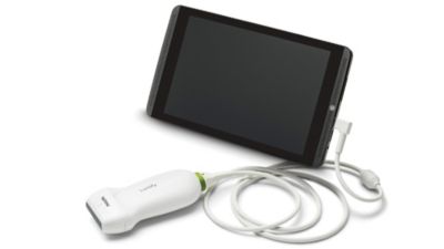 図1: タブレットエコー　Lumify超音波診断装置