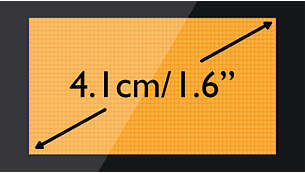Gut lesbar, 4,1 cm (1,6") Punktmatrix-Display