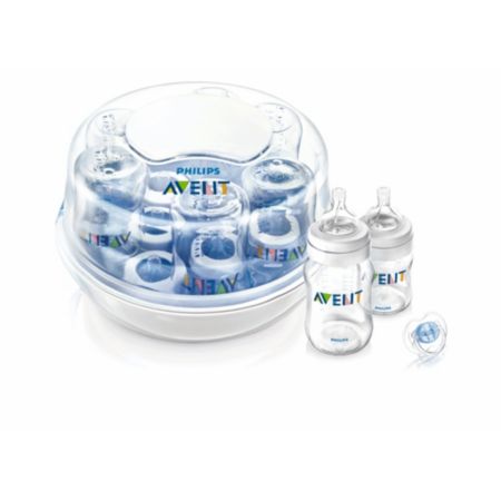 Sterilizzatore a vapore per microonde compatto e leggero di Avent