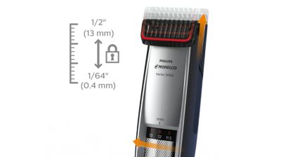 Select your lengths from 1/64”-1/2” with the zoom wheel