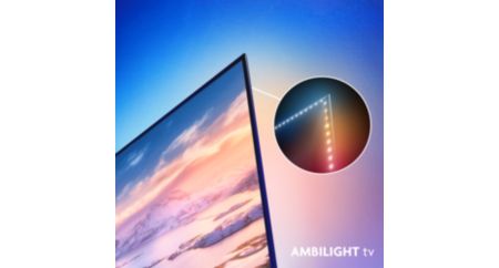 L'immersion dans les contenus que vous aimez. Téléviseur Ambilight