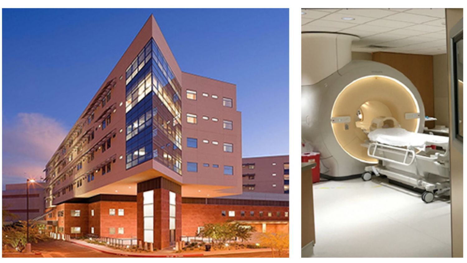 The Barrow Neuroscience Tower at St. Joseph's and ED MI suite.