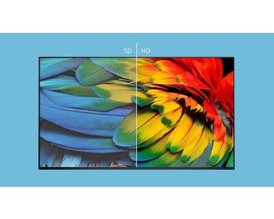 Sharp 720p HD resolution