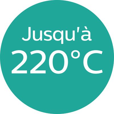 Temperatura para dar estilo de hasta 220 °C para obtener resultados perfectos