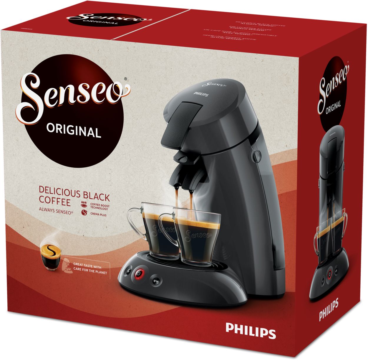 Cafetera Monodosis Philips Senseo® CSA210/91 - Roja