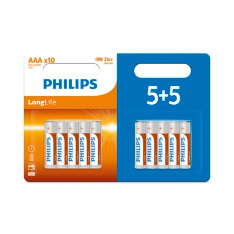 R03L10BP/10 LongLife Batterij