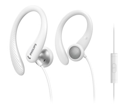 In ear sports headphones with mic TAA1105WT 00 Philips