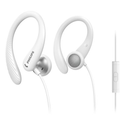 In-ear sports headphones with mic