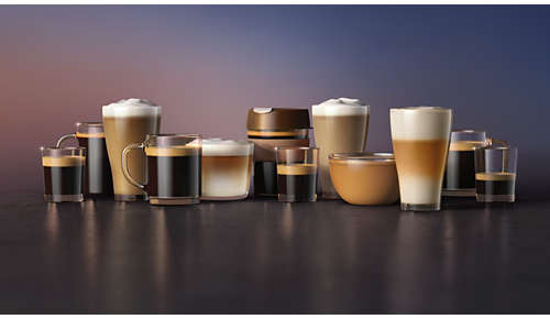 12 különböző kávé – többek közt „cafe au lait” – egy gombnyomásra