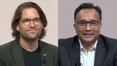 Sanfro DeMaio and Shantha Rajaratnam portrait