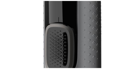 Textured handle for optimum grip even when wet