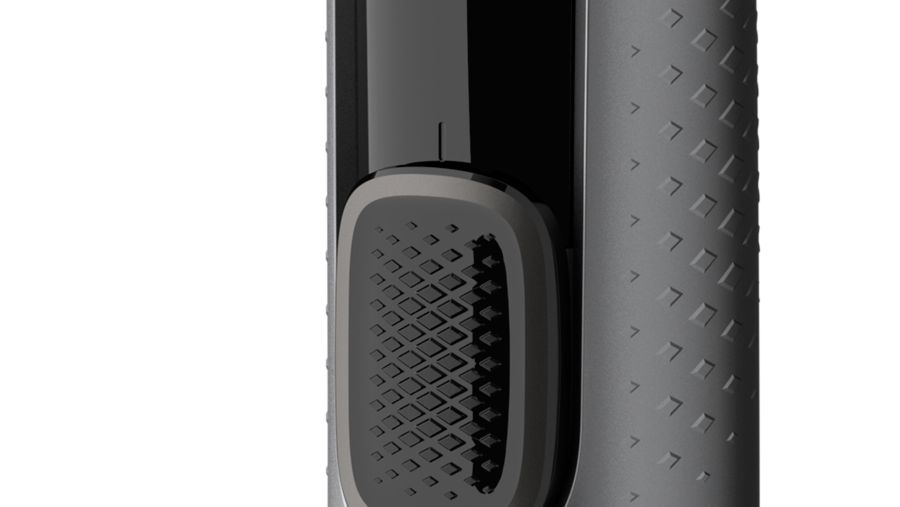 Textured handle for optimum grip even when wet