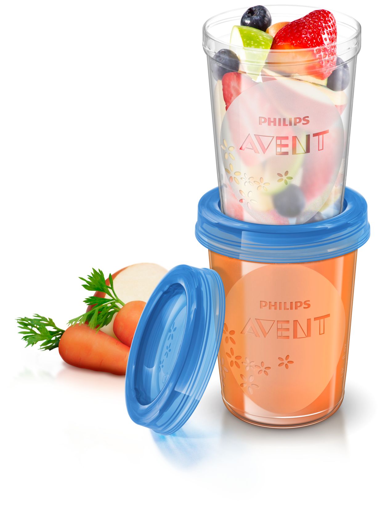 Lot de 5 pots de conservation pour lait maternel Philips AVENT transparent  - Philips Avent