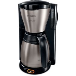 Cafetière filtre Philips Machine à café de 1,2L avec broyeur intégré 1000W  gris noir HD7769/00