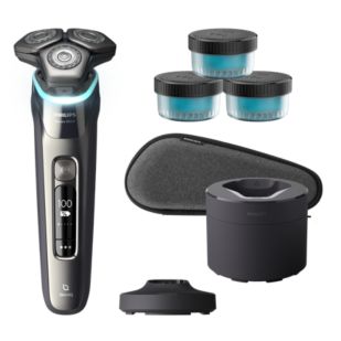 Shaver series 9000 Elektrisk shaver til våd og tør barbering med SkinIQ