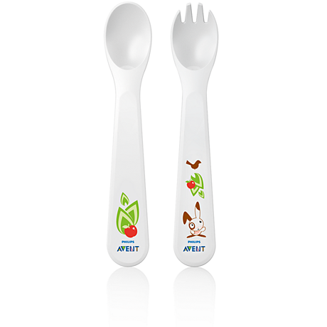 SCF712/10 Philips Avent Toddler fork and spoon 12m+