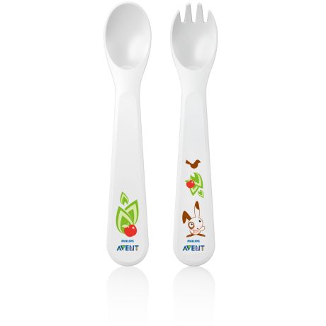 SCF712/10 Philips Avent Toddler fork and spoon 12m+