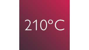 Ισιωτικό: επαγγελματική θερμότητα 210°C, για τέλειο αποτέλεσμα