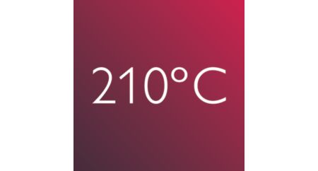 Lisseur : température de 210 °C pour des résultats impeccables